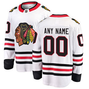 Chicago Blackhawks Trikot Benutzerdefinierte Road Breakaway Weiß